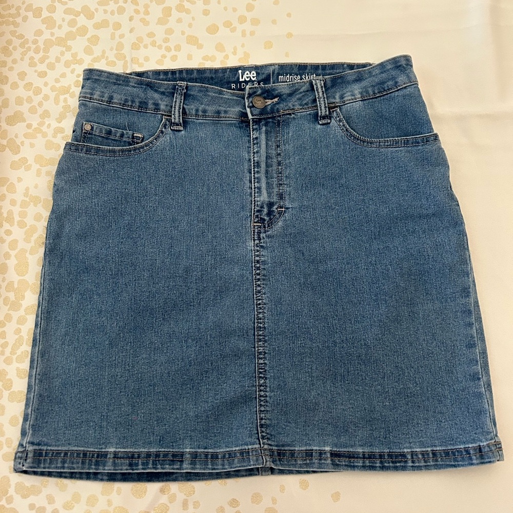 Lee Midrise Women's Classic Blue Skirt